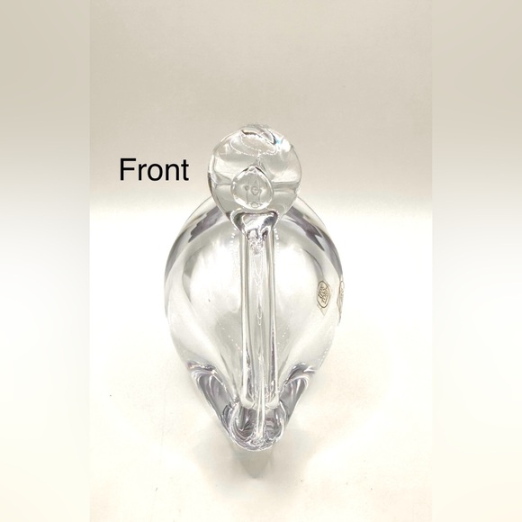 Beautiful Handmade Swan, handblown glass-Made in Sweden-Excellent Preowned Cond. - Picture 7 of 10